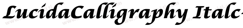 LucidaCalligraphy Italc字体转换